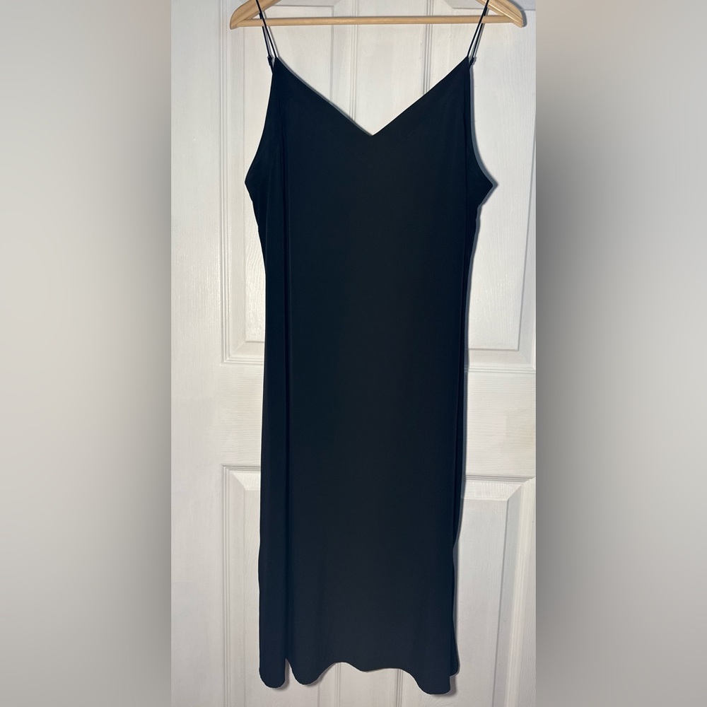 Cuyana Women’s Black Silk Midi Dress - Size XL - Picture 4 of 8